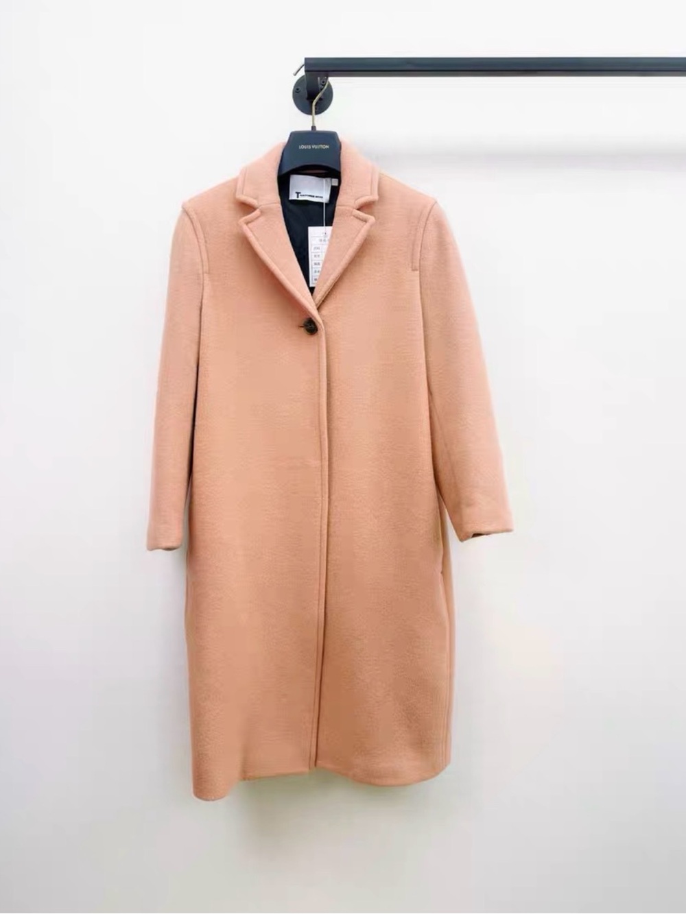 🚩steal T by Alexander Wang Single-Button Trench Coat in Blush Pink